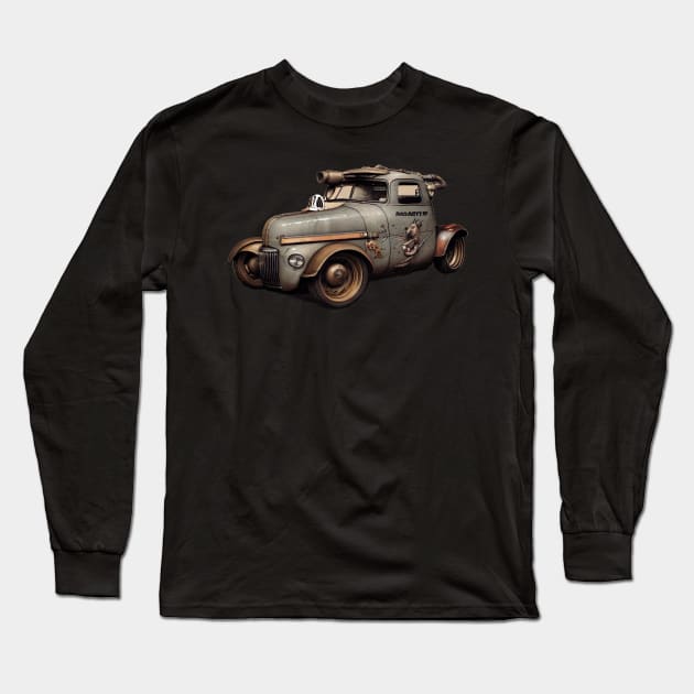 1950s rat rod truck Long Sleeve T-Shirt by ai1art